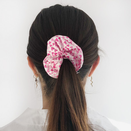 Pink Hearts Scrunchie for Nurses