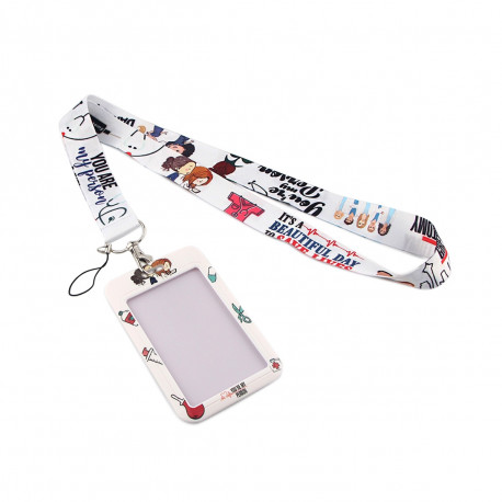 Lanyard with ID Holder - Grey's