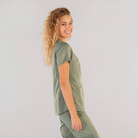 Women's Scrub Top - Olive Green,...