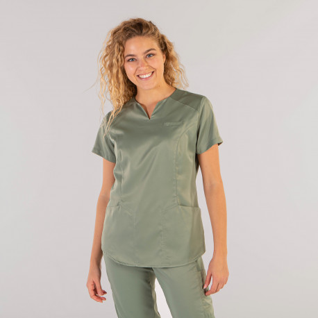 Women's Scrub Top - Olive Green,...