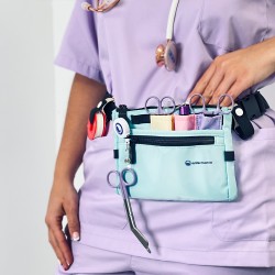 LoDrid Bolsa de mano para enfermera con almohadilla acolchada inferior,  bolsas para enfermera y bolsas para el trabajo, con capa de almacenamiento