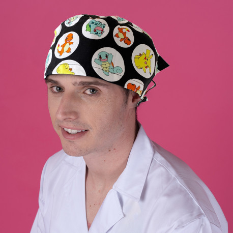 Short hair surgical cap -...