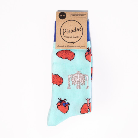 organs printed nursing socks