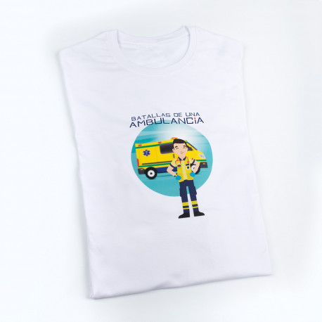 Men's White T-shirt - Ambulance...