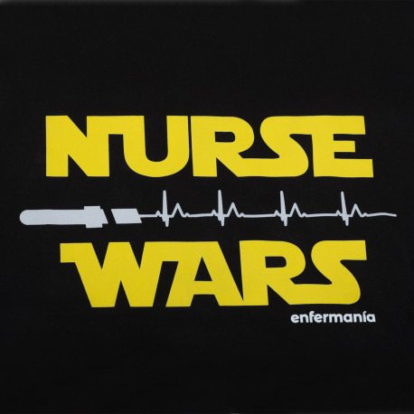 Woman's Black T-shirt - NURSE WARS