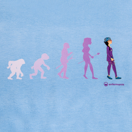 Woman's Sky Blue T-shirt - Evolution