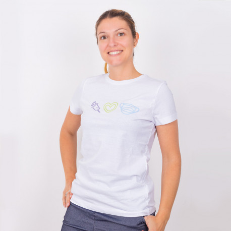 Woman's White T-shirt - Nursing Design