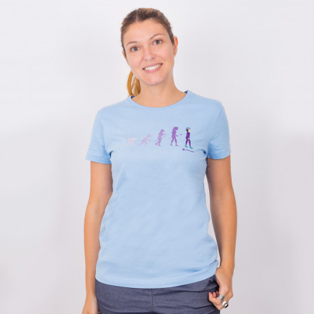 Woman's Sky Blue T-shirt -...