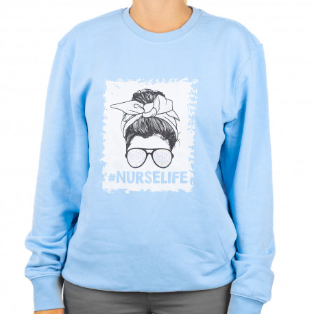 nurselife print sweatshirt