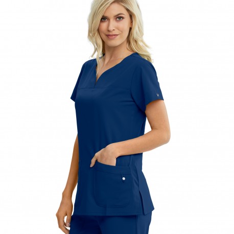 Women's V-Neck 2-Pocket Scrub Top -...