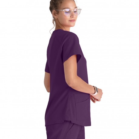 Women's V-Neck 4-Pocket Scrub Top -...