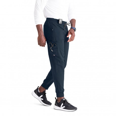 Men's plain pants 5 pockets -...