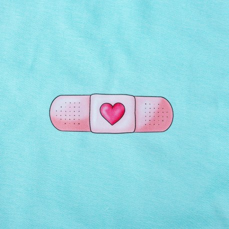 Woman's Eco Aqua T-shirt - Band-Aid...