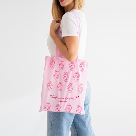 tote rosa estampado