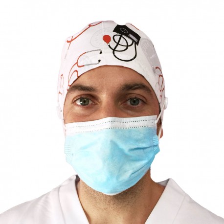 Short Hair Surgical Cap with buttons...