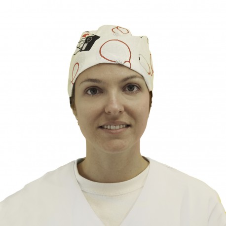 Short Hair Surgical Cap - Stethoscope...