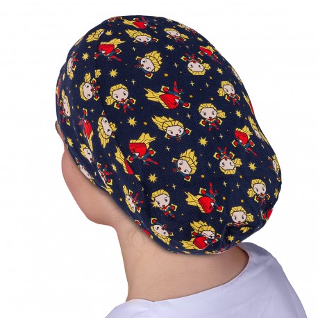 Long Hair Surgical Cap - Marvel Captain