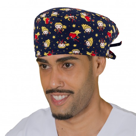 Short hair surgical cap - Marvel Captain