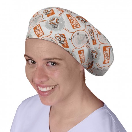 Long Hair Surgical Cap - BB-8