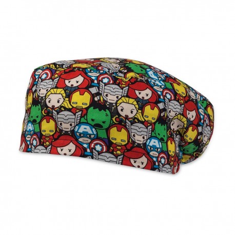 Long Hair Surgical Cap - Superhero cast