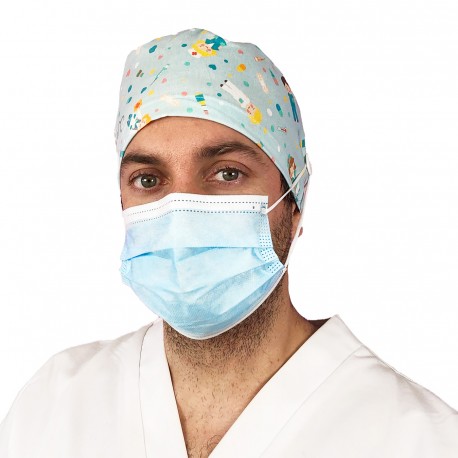 Short Hair Surgical Cap with buttons...