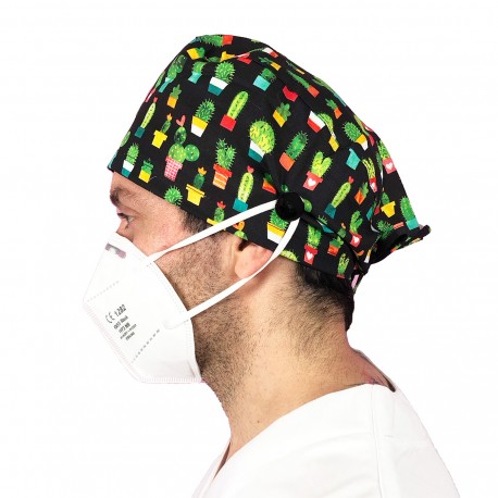 Short Hair Surgical Cap with buttons...