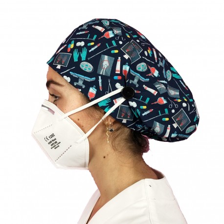 Long Hair Surgical Cap with...