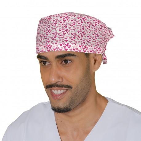 gorro quirúrgico estampado para hombre