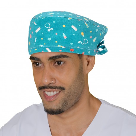 gorro quirófano estampado médico