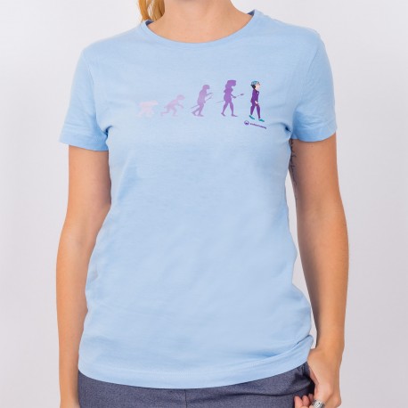 Woman's Sky Blue T-shirt -...