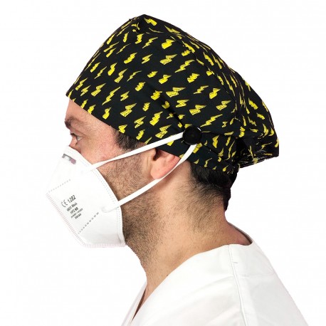 Short Hair Surgical Cap with buttons...