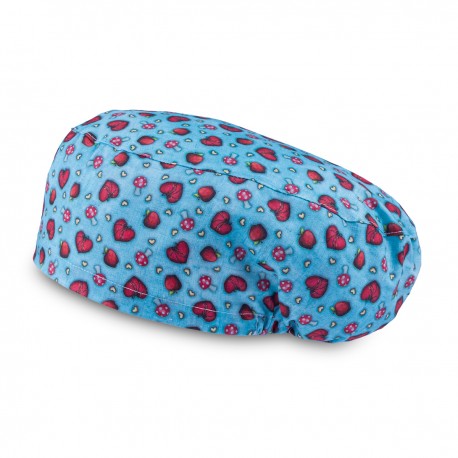 Long Hair Surgical Cap - Hearts and...