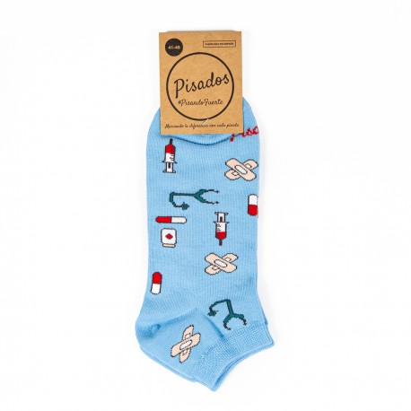 Printed Ankle Socks -...