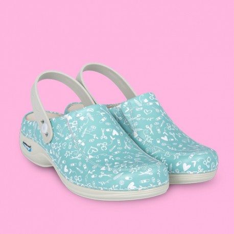 Washable Leather Nursing Clog -...