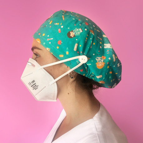 Long Hair Surgical Cap with...