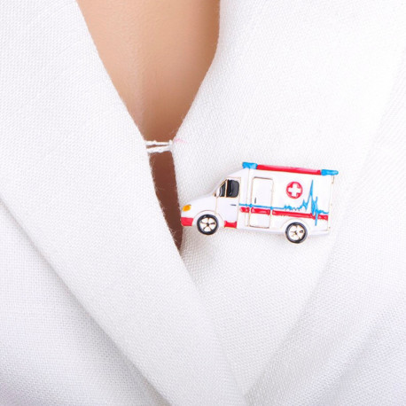 Ambulance Brooch