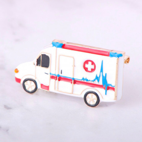 Ambulance Brooch