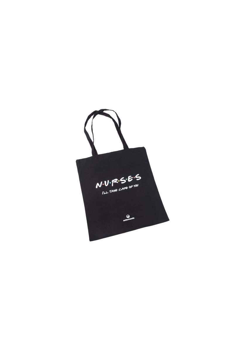 Bolsa Tote negra - estampada-zoom-