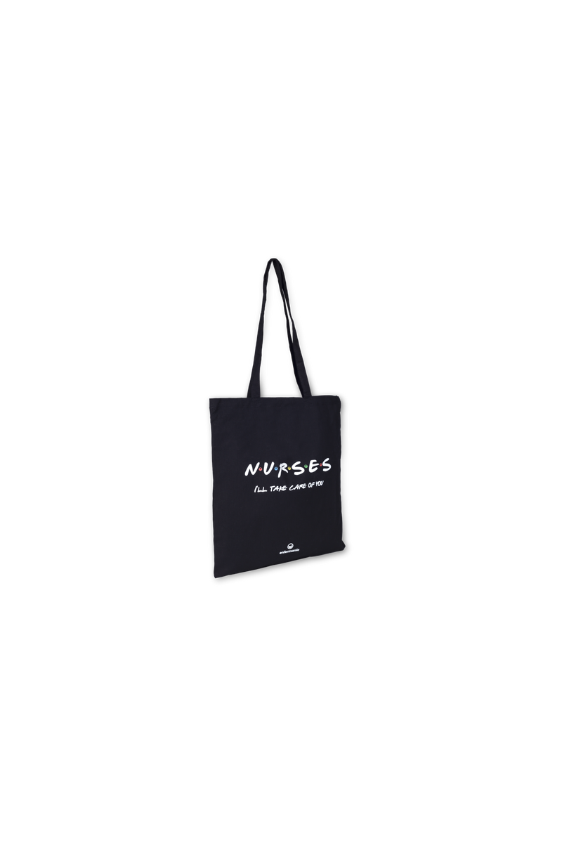 Bolsa Tote negra - estampada-zoom-