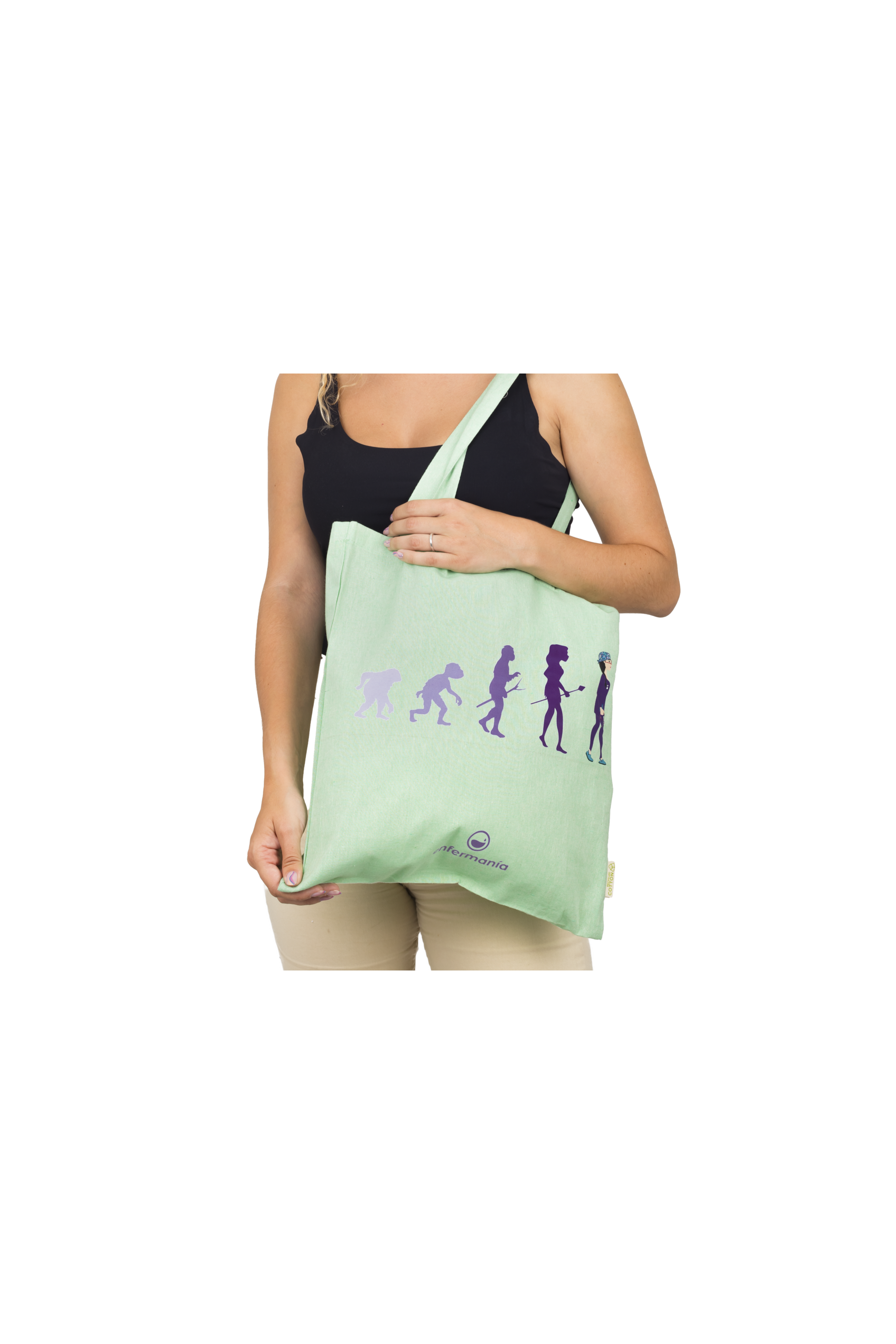Bolsa Tote Enfermera - menta-4