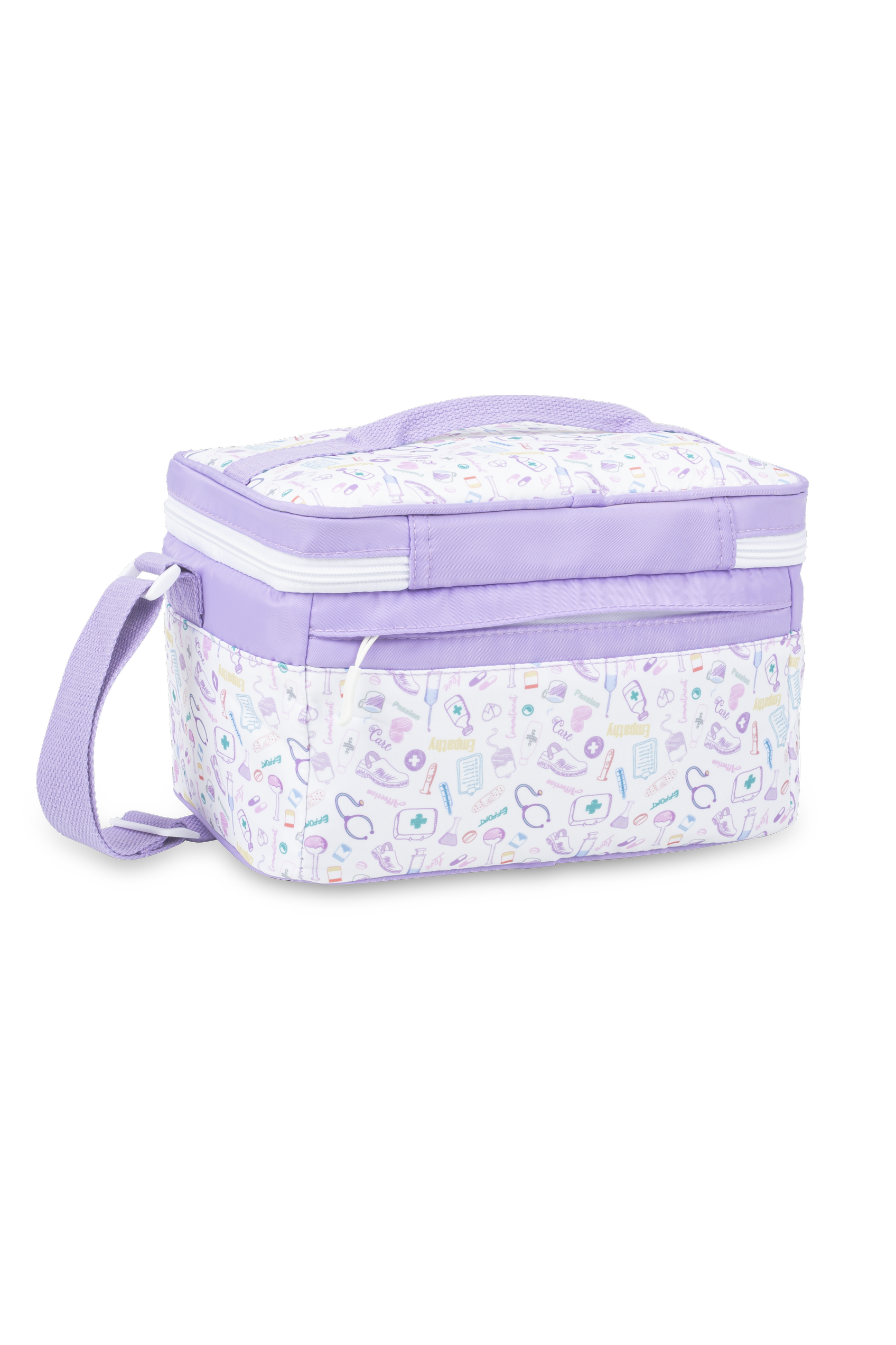 Bolsa térmica Care Collection blanca y lavanda