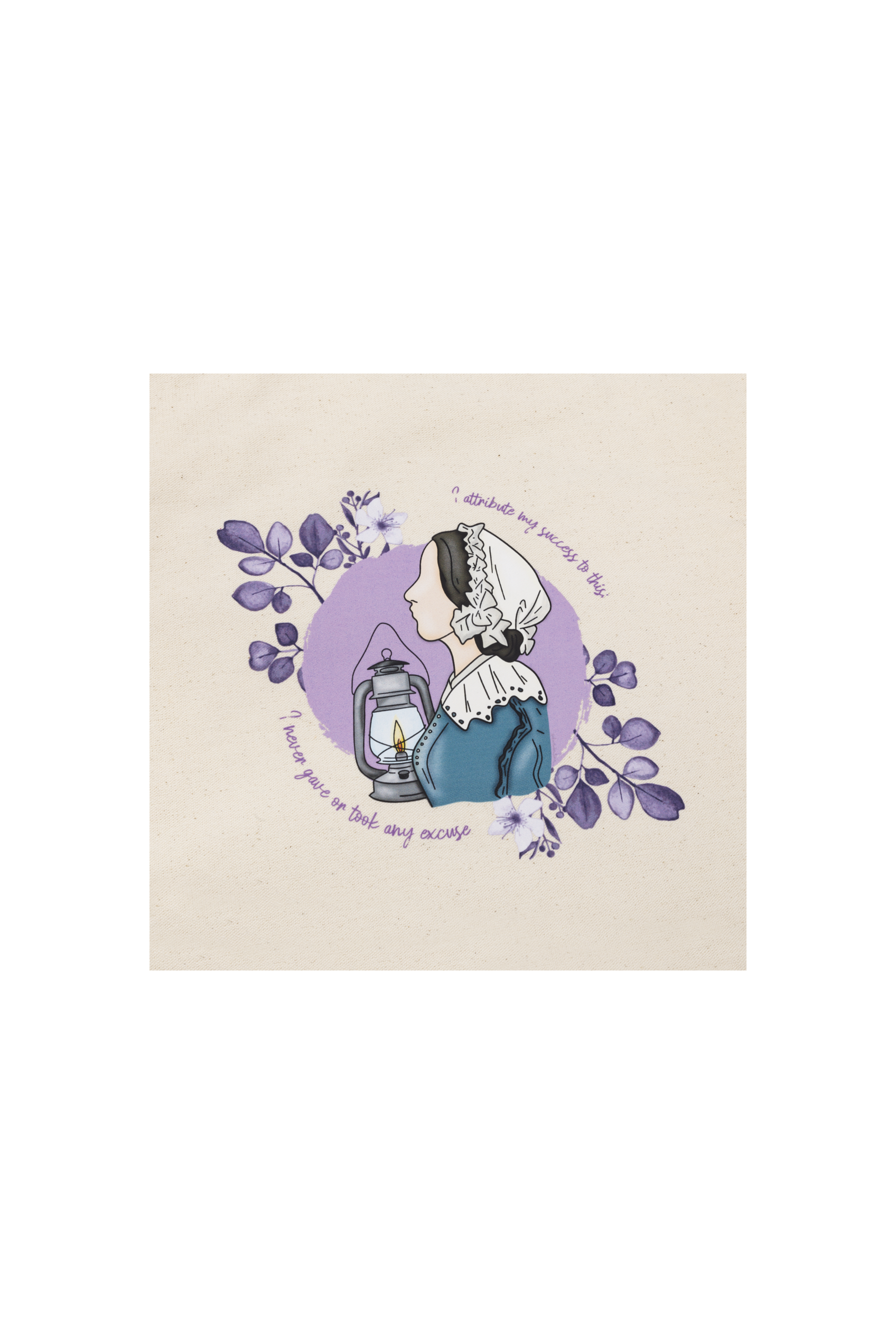 Bolsa Tote algodón - Nightingale elartedecuidar