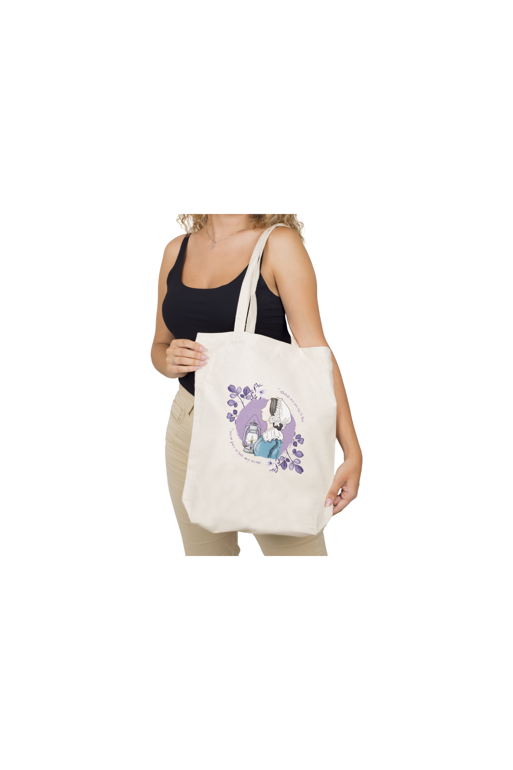 Bolsa Tote algodón - Nightingale elartedecuidar-zoom-4