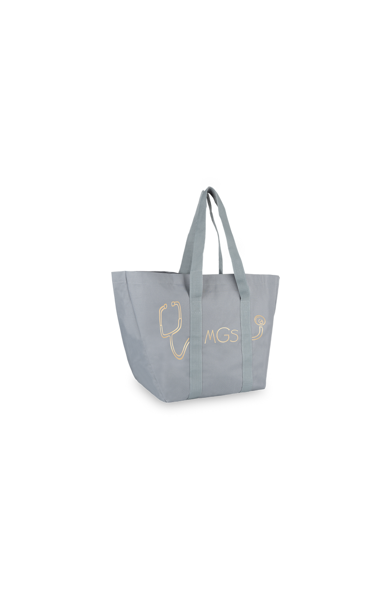 Bolsa Tote gris fonendo personalizado-zoom-