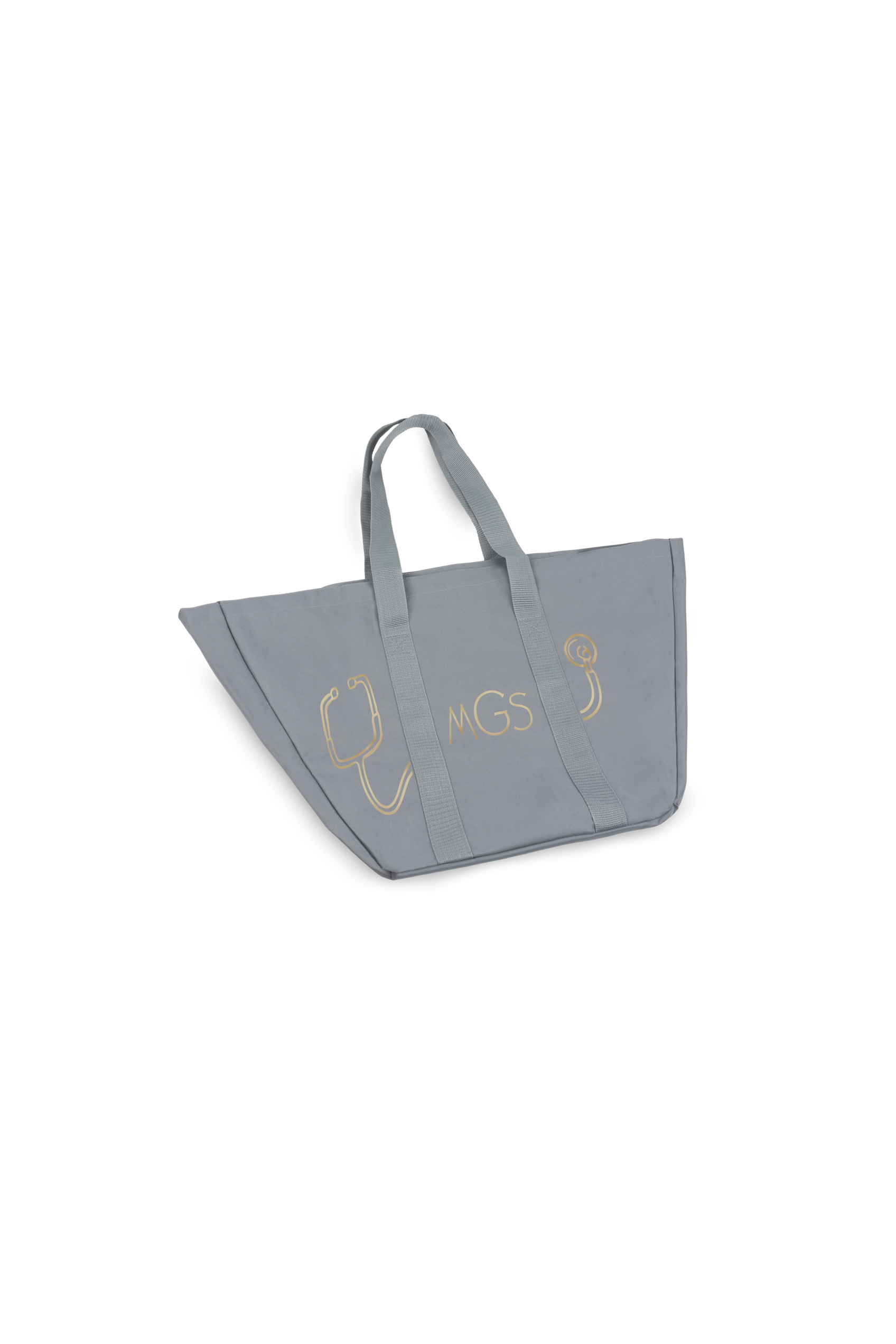 Bolsa Tote gris fonendo personalizado-3