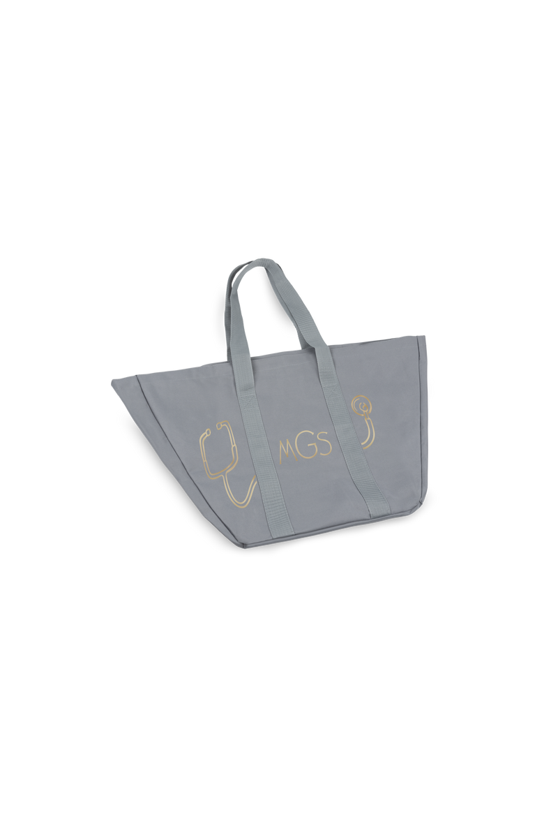 Bolsa Tote gris fonendo personalizado-zoom-
