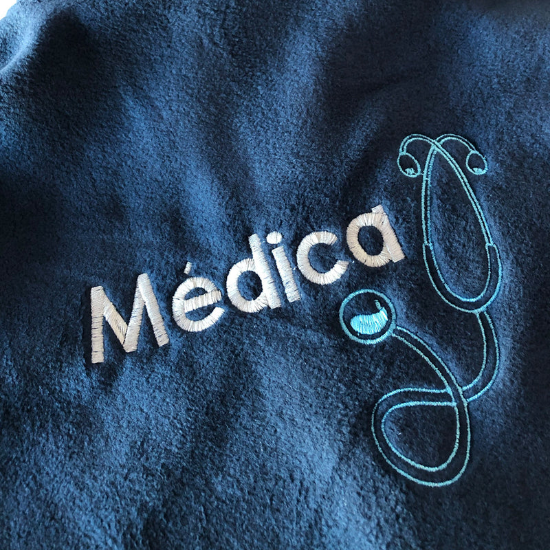 Forro Polar Sanitario Mujer Personalizado – Azul Marino-zoom-