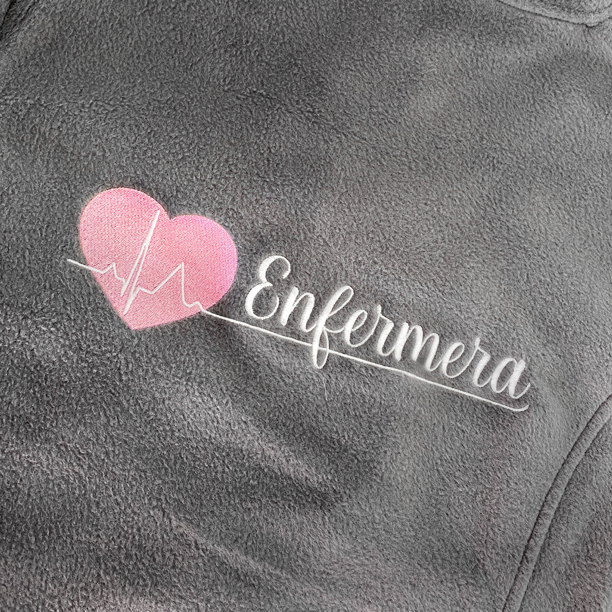 Forro Polar Sanitario Mujer Personalizado – Color Gris-zoom-8