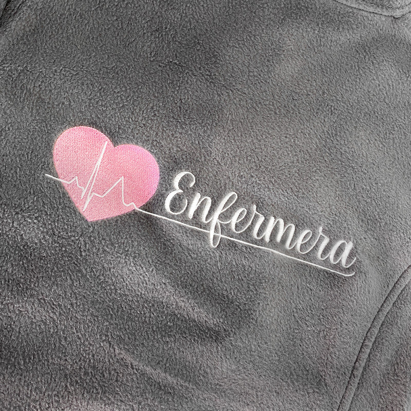 Forro Polar Sanitario Mujer Personalizado – Color Gris-zoom-