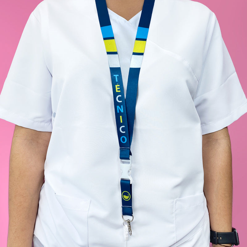 Lanyard multifunción Eighties - Técnico-zoom-